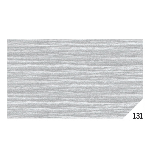 10RT CARTA CRESPA ARGENTO METAL 131 (50X150CM Rex Sadoch